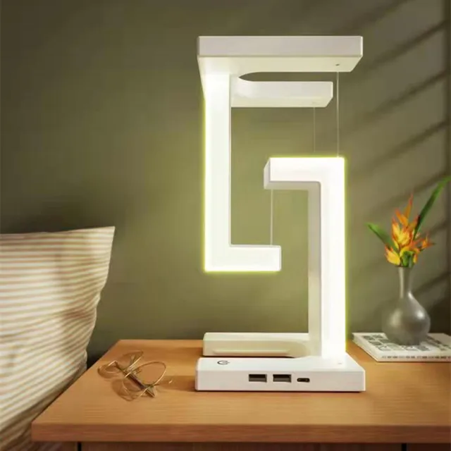 Hleðslustöð / Lampi - 2 in 1 (sjáðu myndbandið)