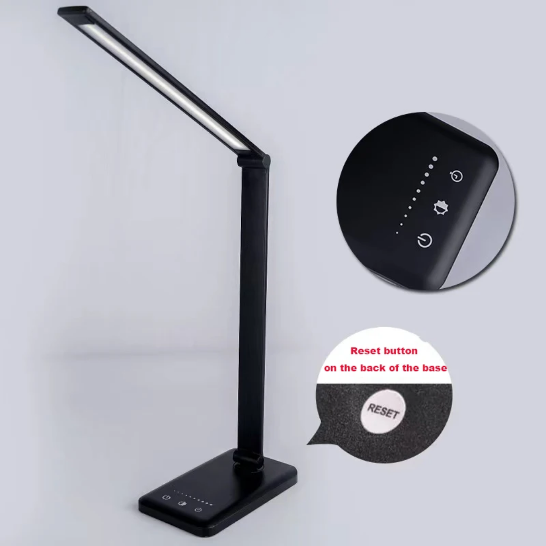 LED borðlampi m/ hleðslustöð