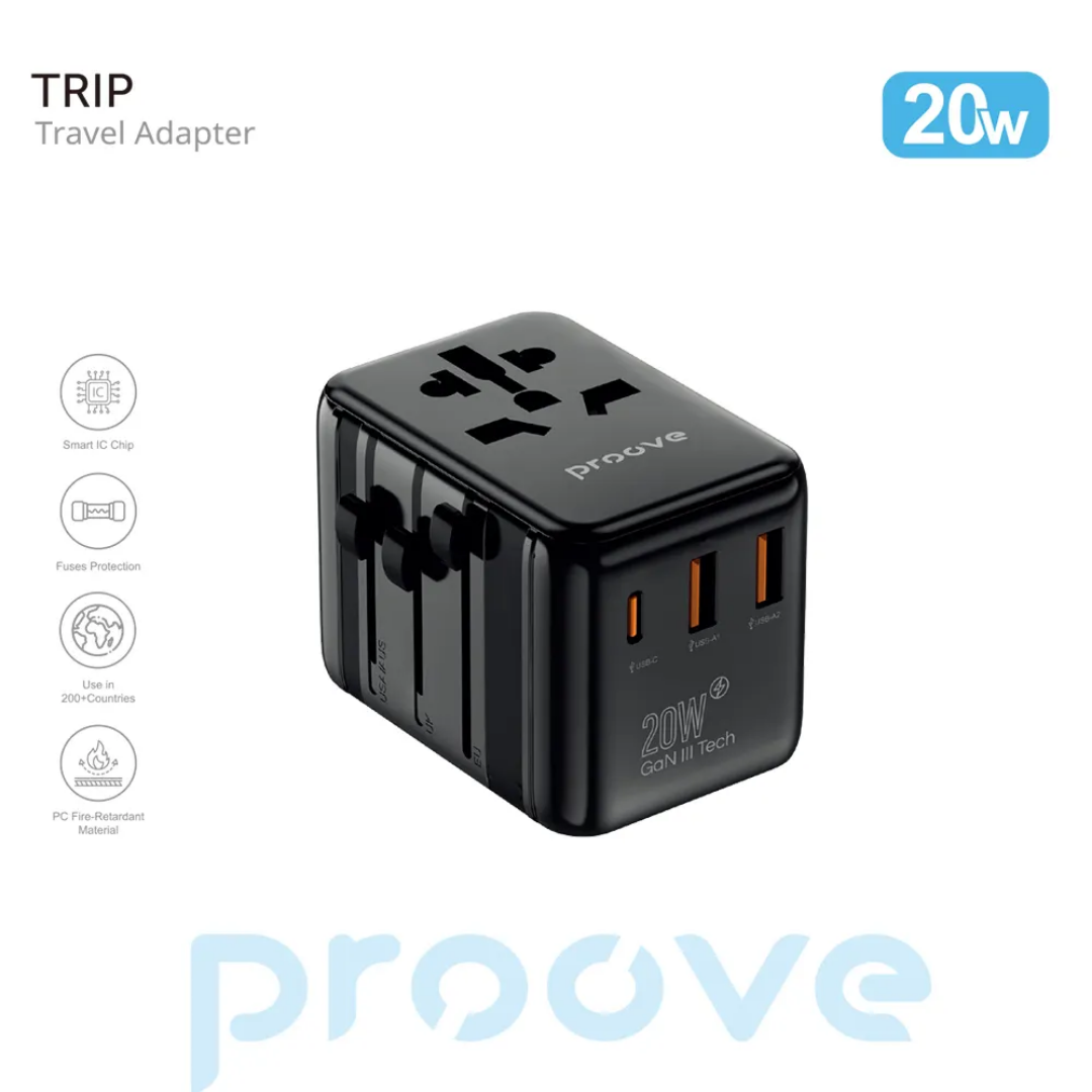 Proove Trip Travel breytileg hleðslukló 20w
