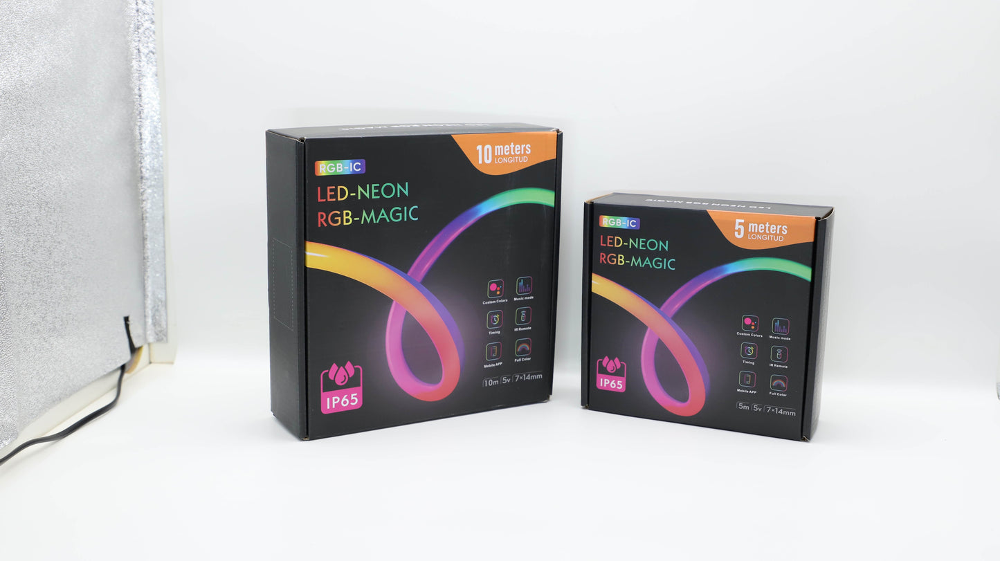 LED Neon RGBIC borði / 5-10 metra