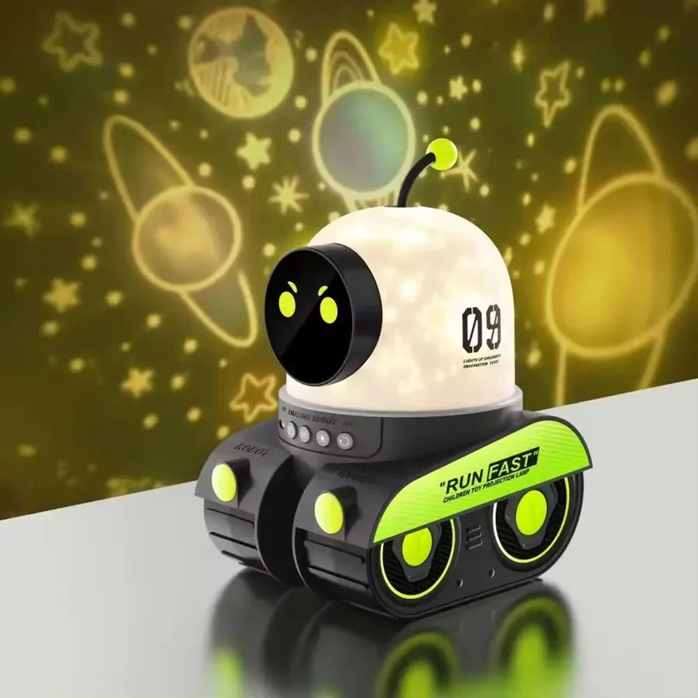 Robot þemulampi (sjáðu myndbandið)