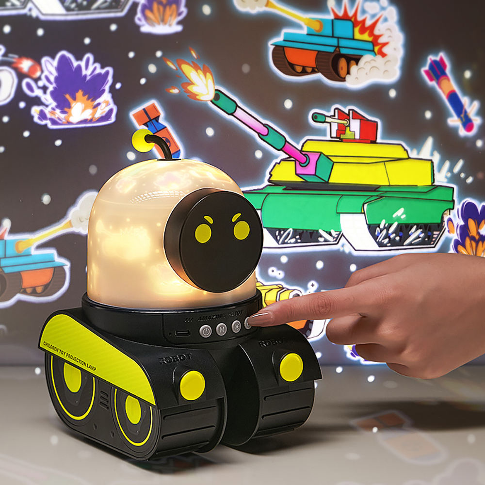 Robot þemulampi (sjáðu myndbandið)