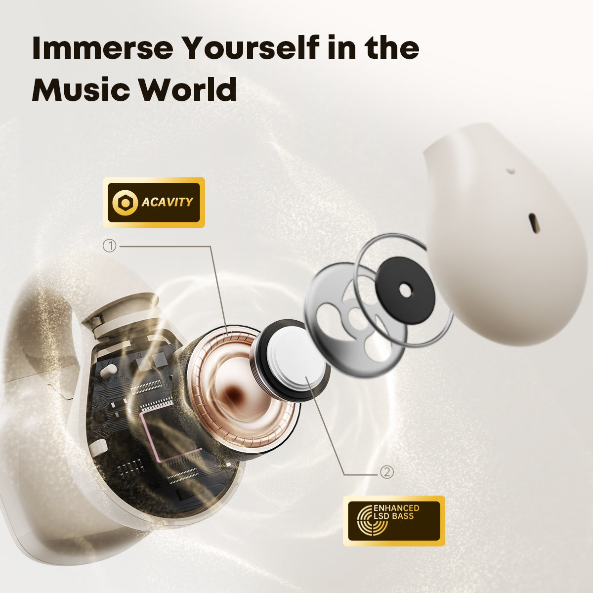 Langsdom Clipbuds R2 heyrnartól