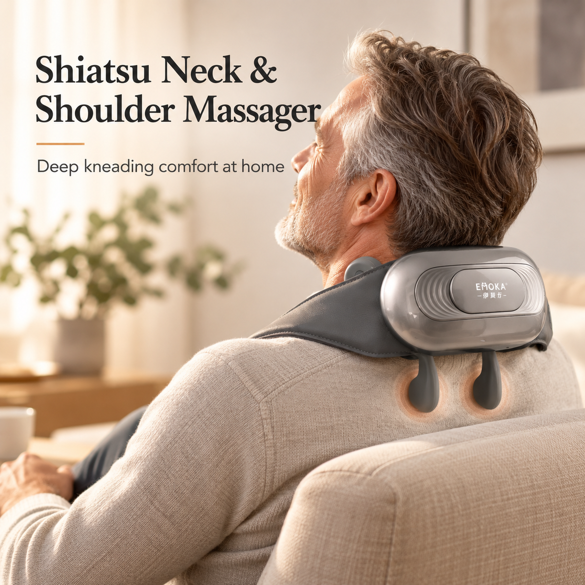 Emoka Shiatsu PRO nuddtæki m/ hitastýringu