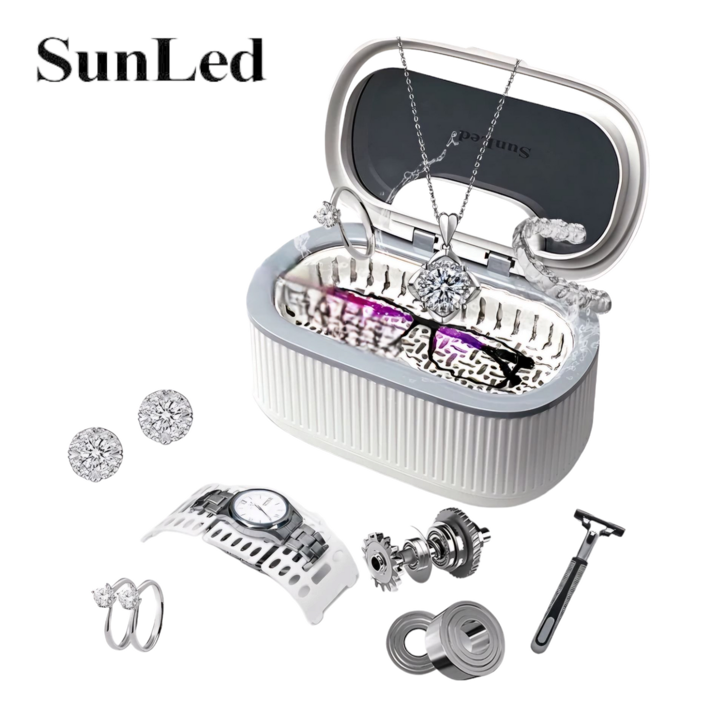 Sunled Ultrasonic Hreinsitæki (sjáðu myndbandið)