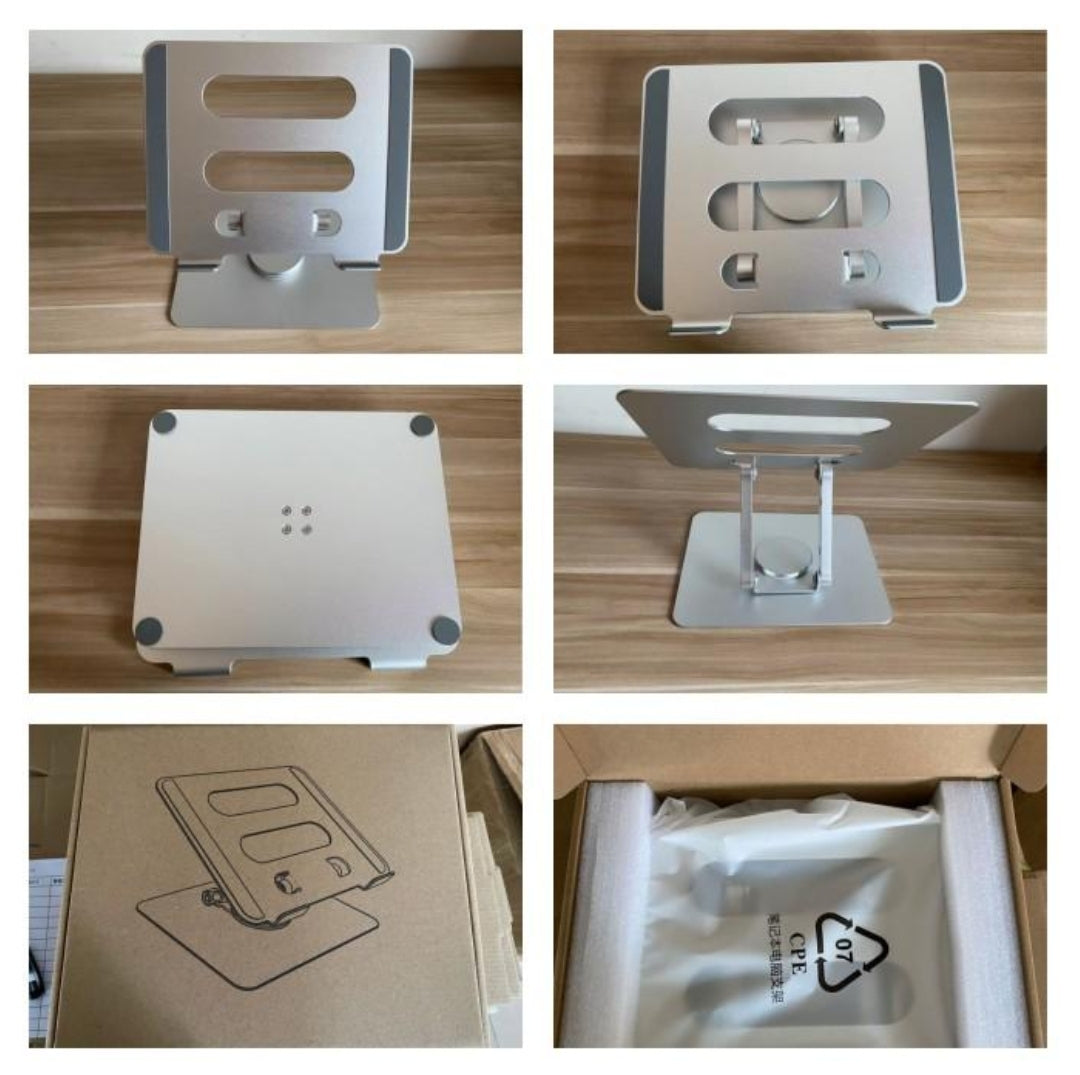 Fartölvustandur m/ snúningsdisk (sjáðu myndbandið)