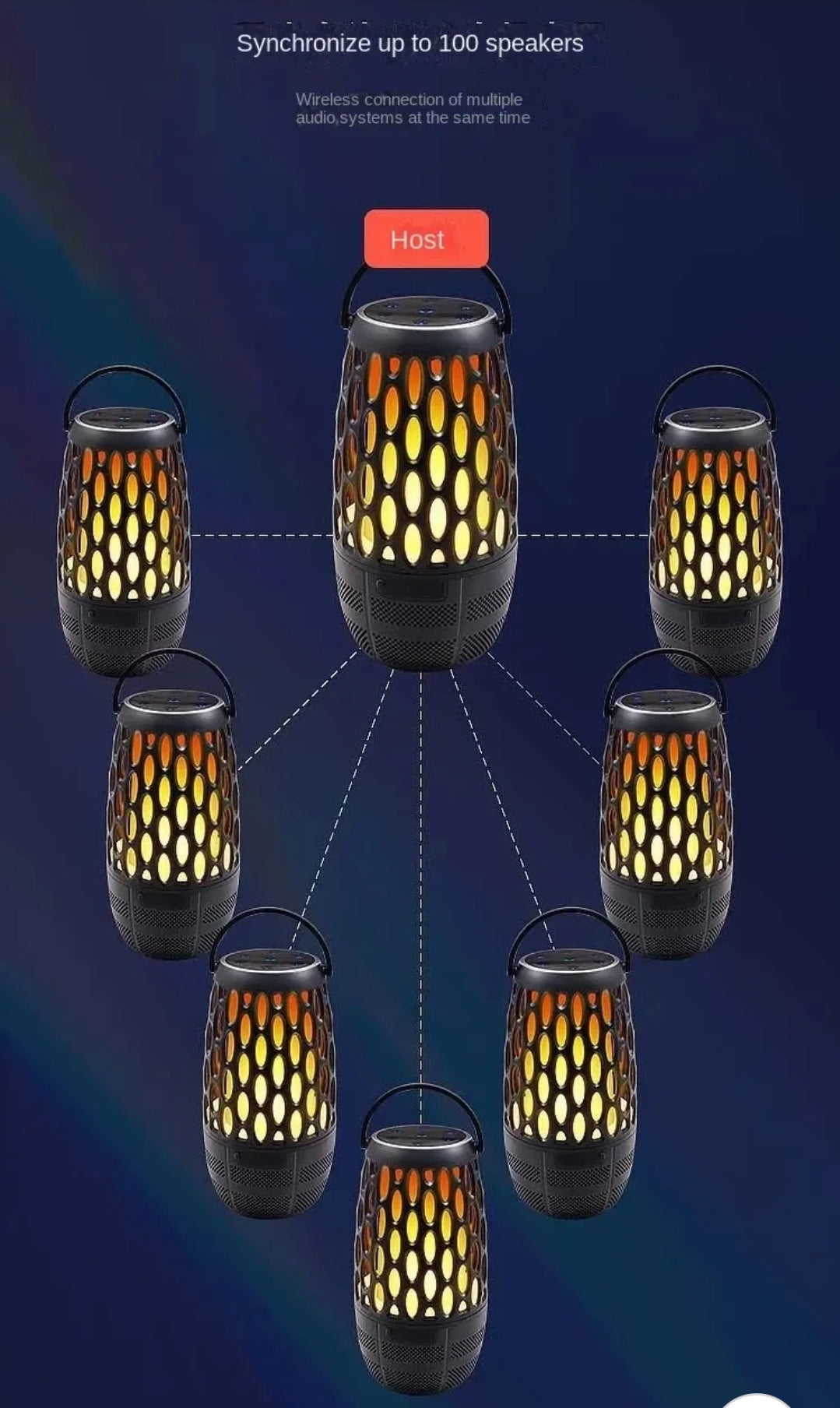 Bluetooth hátalari & LED lampi