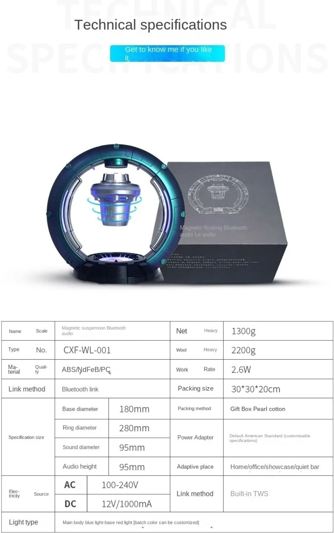 Space Bluetooth hátalari (sjáðu myndbandið)