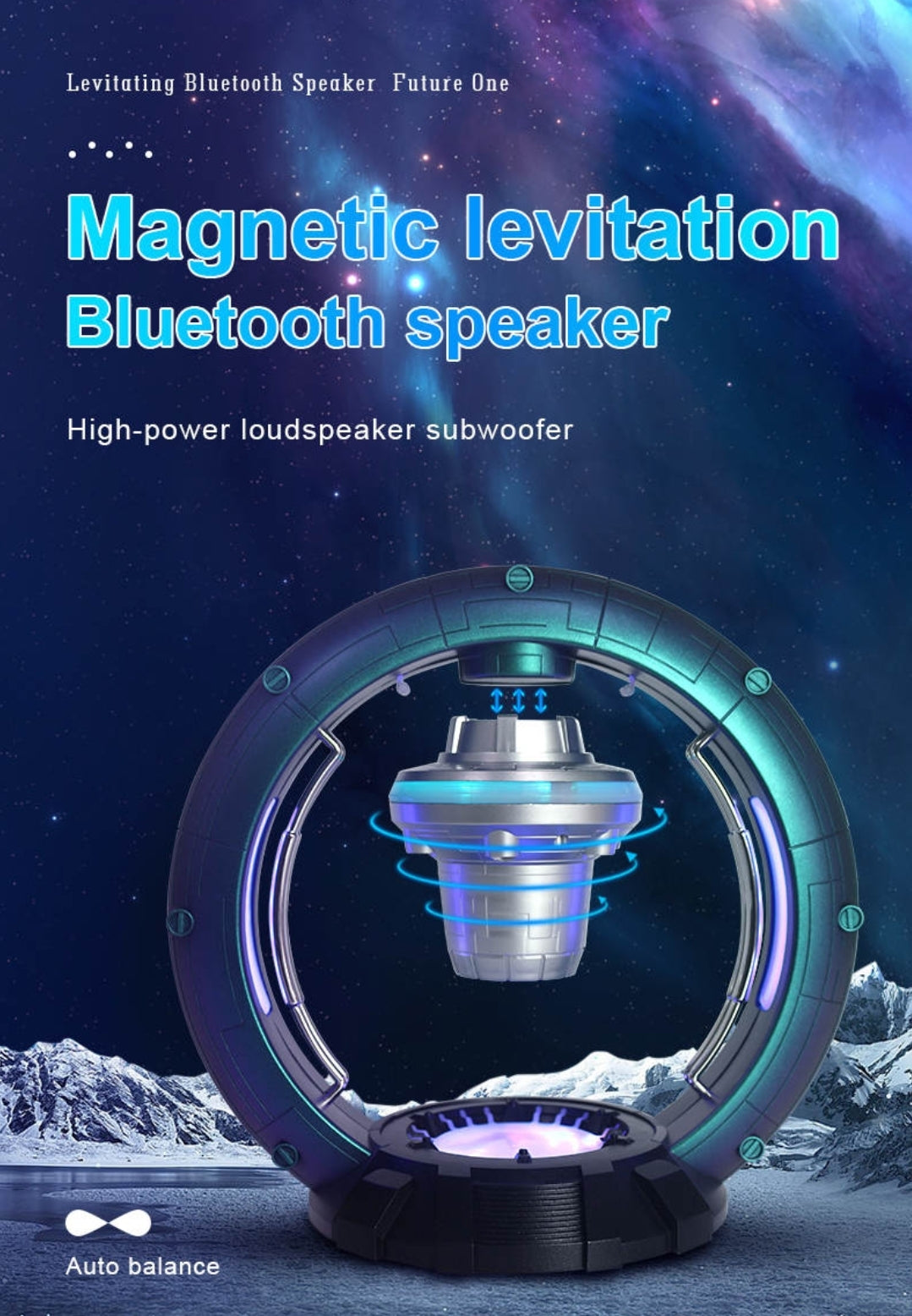 Space Bluetooth hátalari (sjáðu myndbandið)