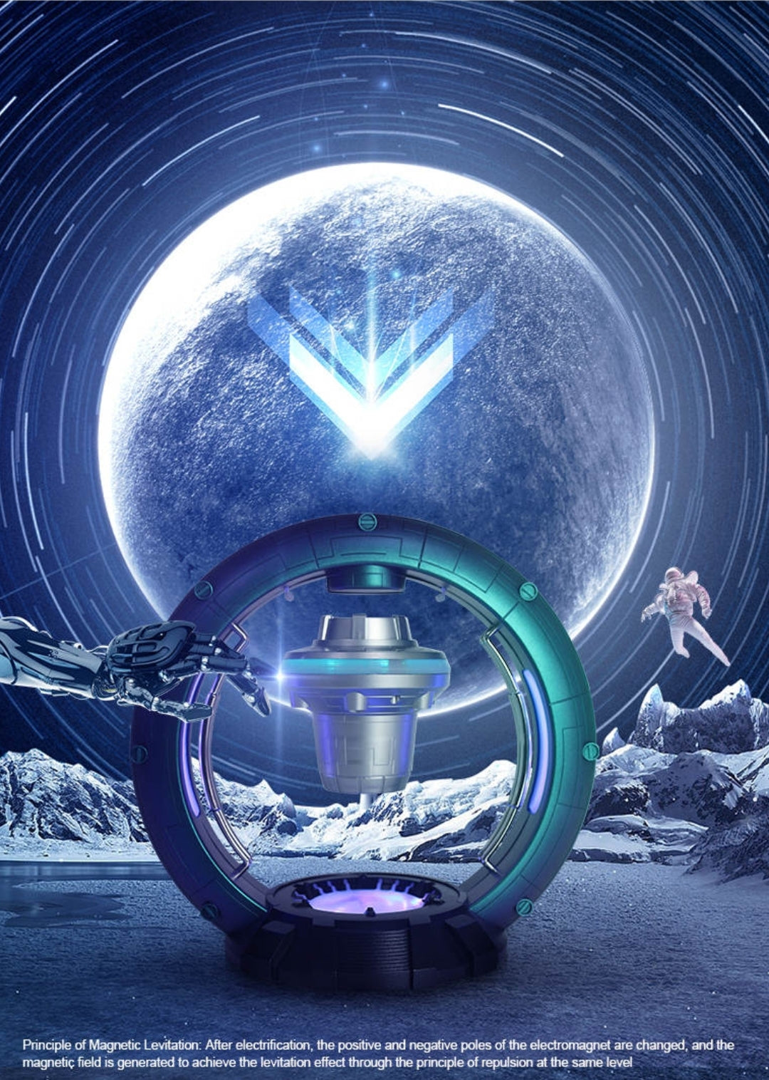 Space Bluetooth hátalari (sjáðu myndbandið)