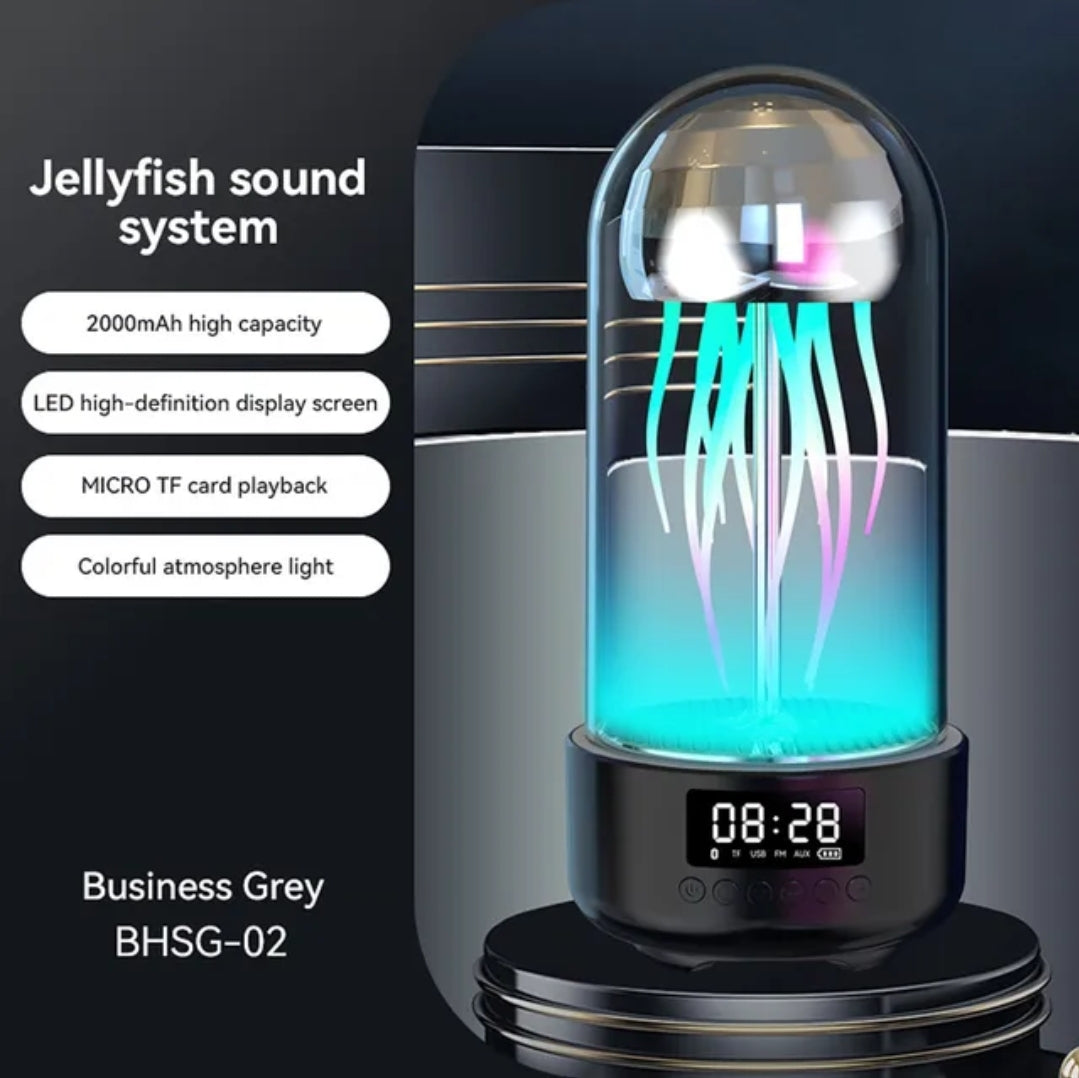 Jellyfish lampi / hátalari / klukka