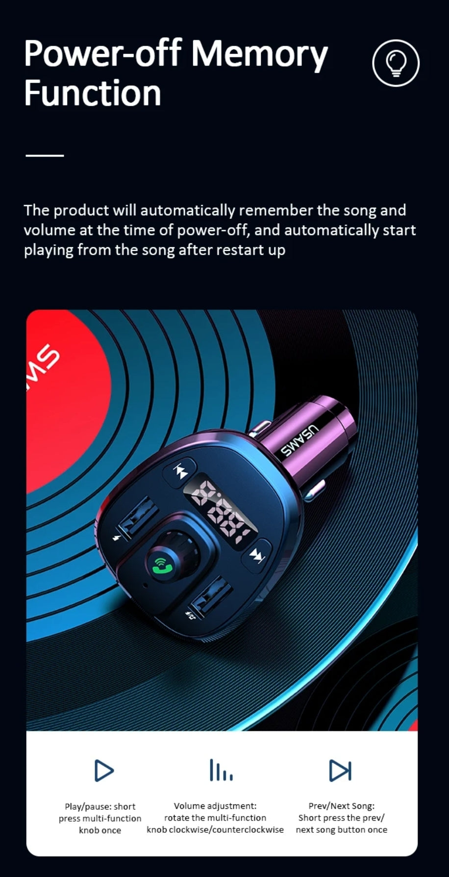 Usams FM transmitter