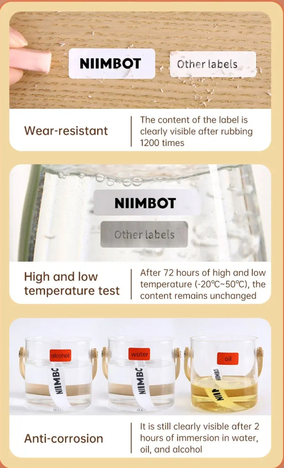 Prentrúllur f/ Niimbot B18 merkivél