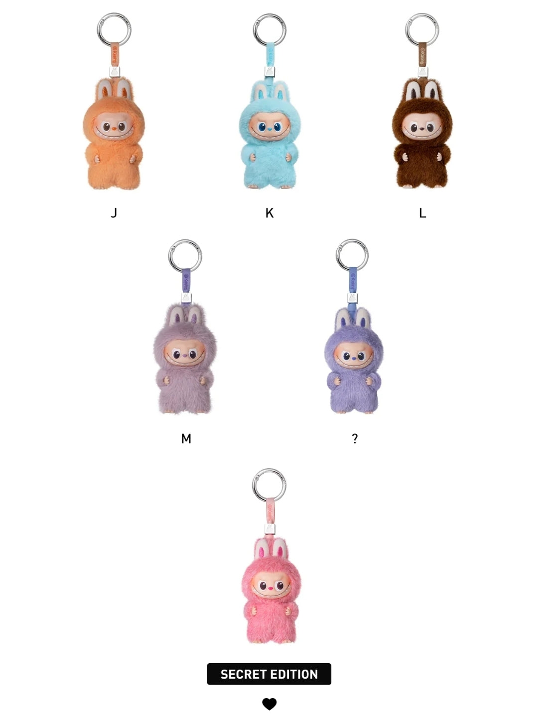 Labubu / The Monsters / Pin For Love blind box / A-M