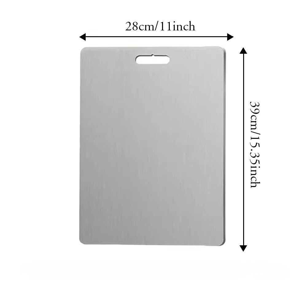 Stál skurðarbretti // 3 stærðir (sjáðu myndbandið)