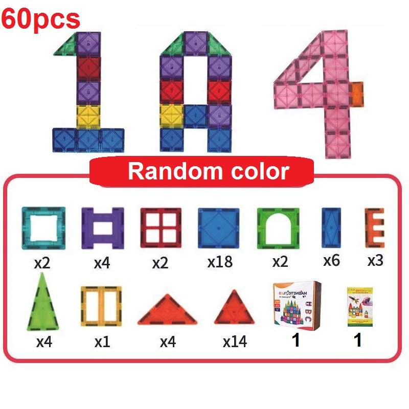 Segulkubbar / 60 stk