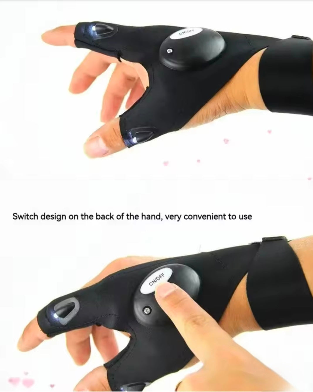 Glovelite vinnuvettlingar m/ lýsingu