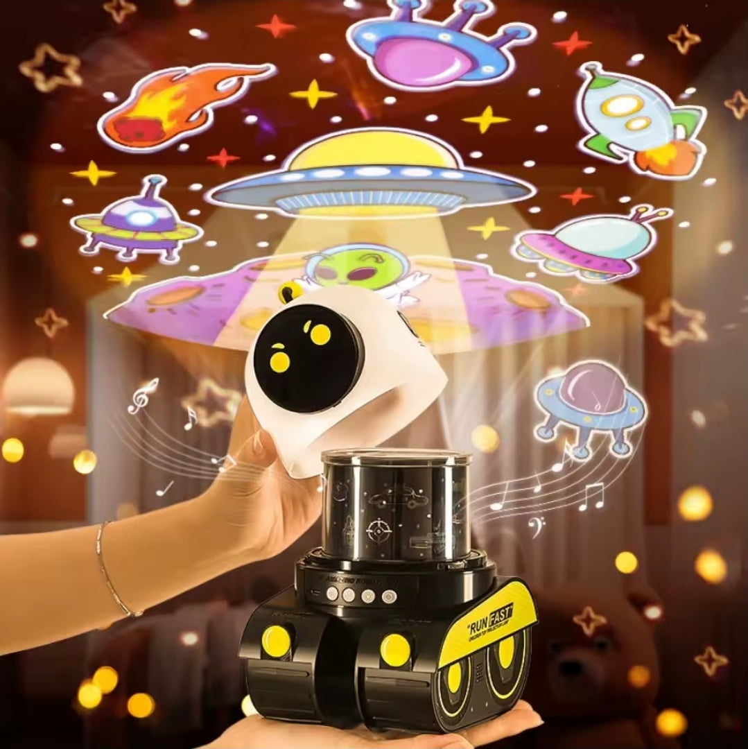 Robot þemulampi (sjáðu myndbandið)