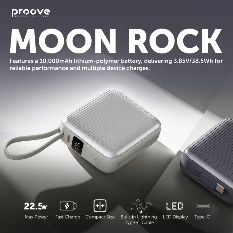 Proove Moon Rock hleðslubanki / 10.000mAh