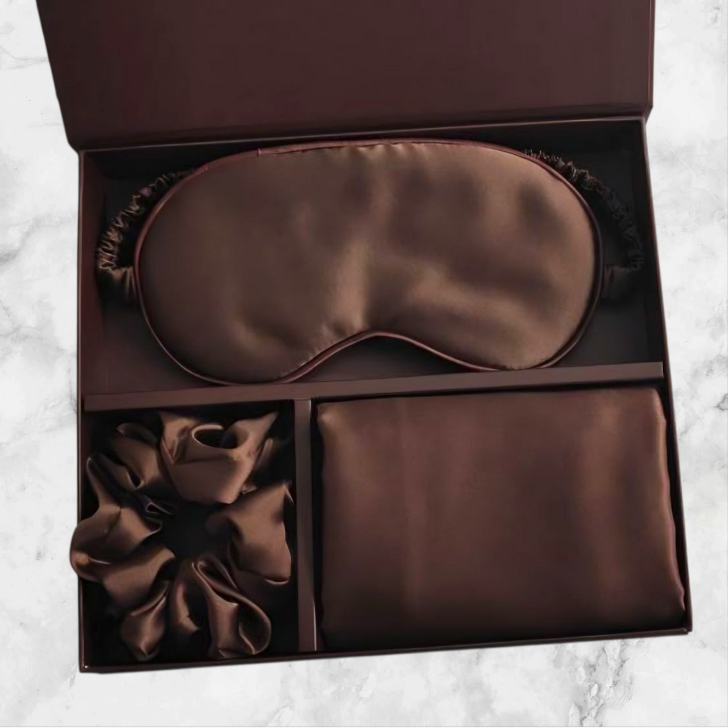 Mulberry silki gjafasett / 10 litir // Brúnn gjafakassi