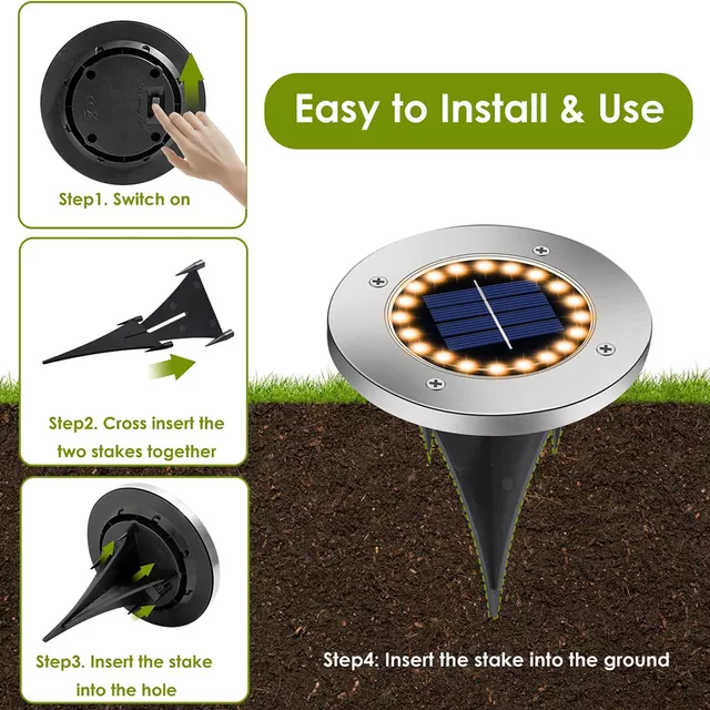 LED solar garðlýsing