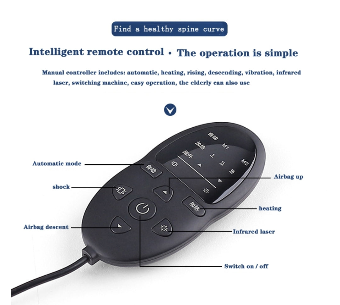 Lumbar Baknuddstoð 4 in 1