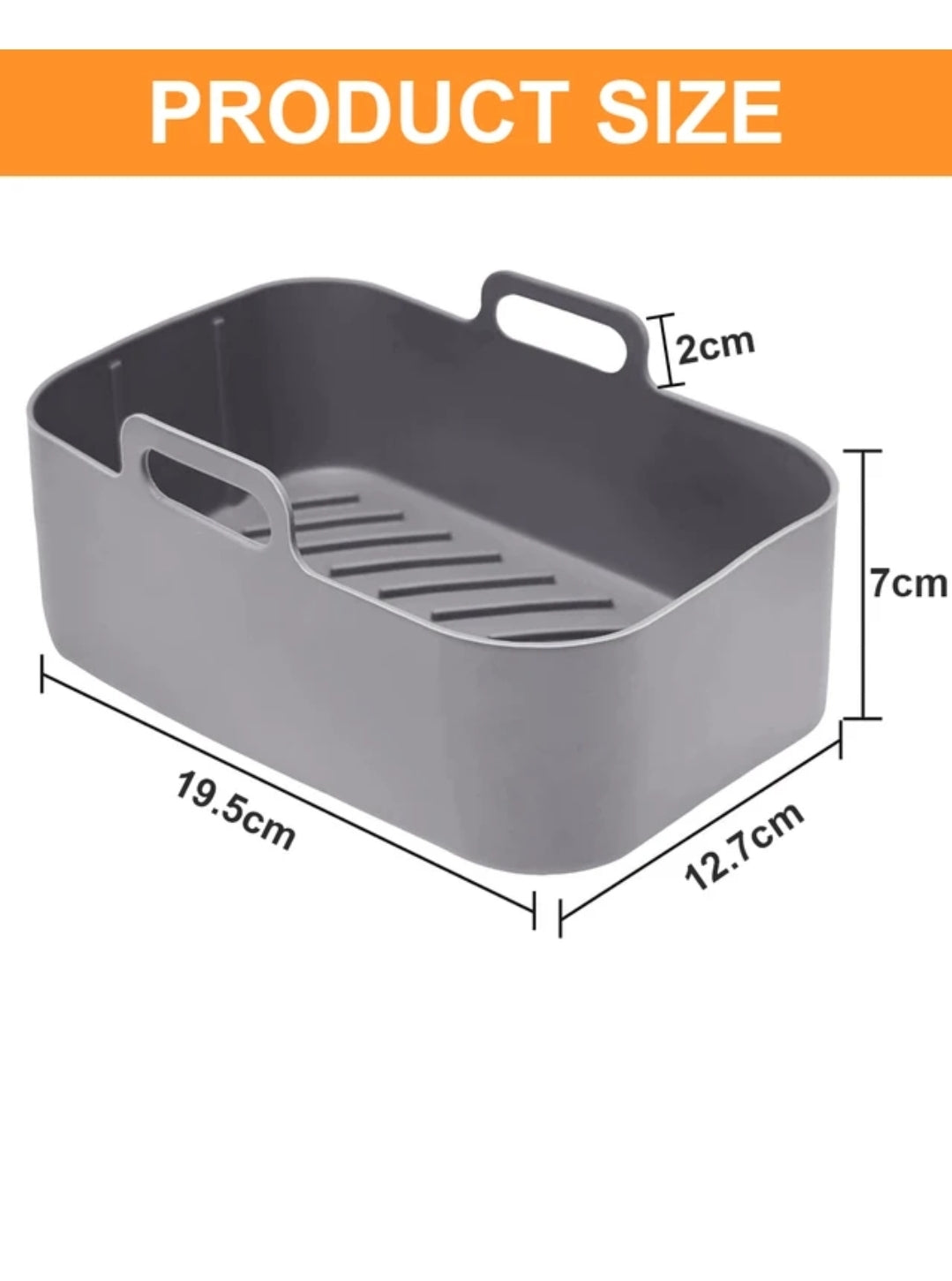 Air fryer sílikon bakkar (2 stk)