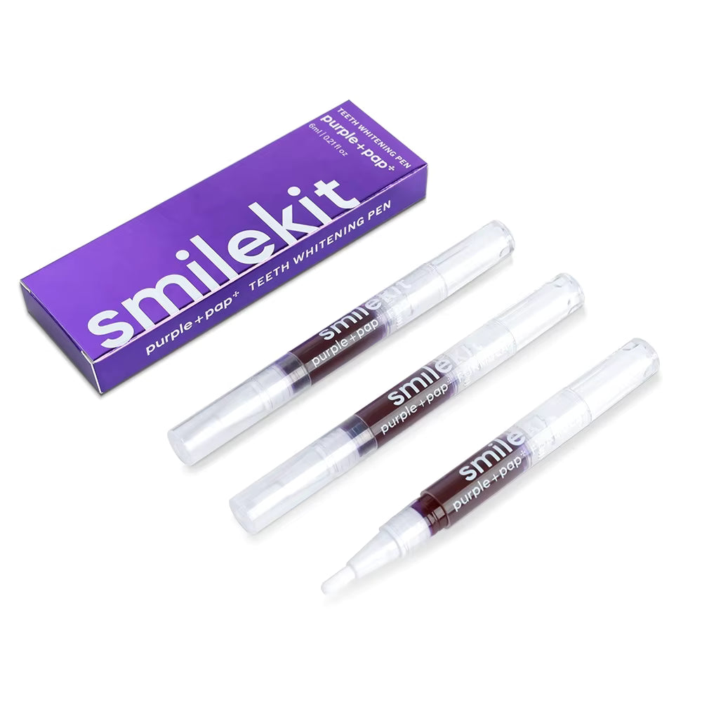 Smilekit V34 tannhvíttunar penni / Purple + PAP / 3 stk