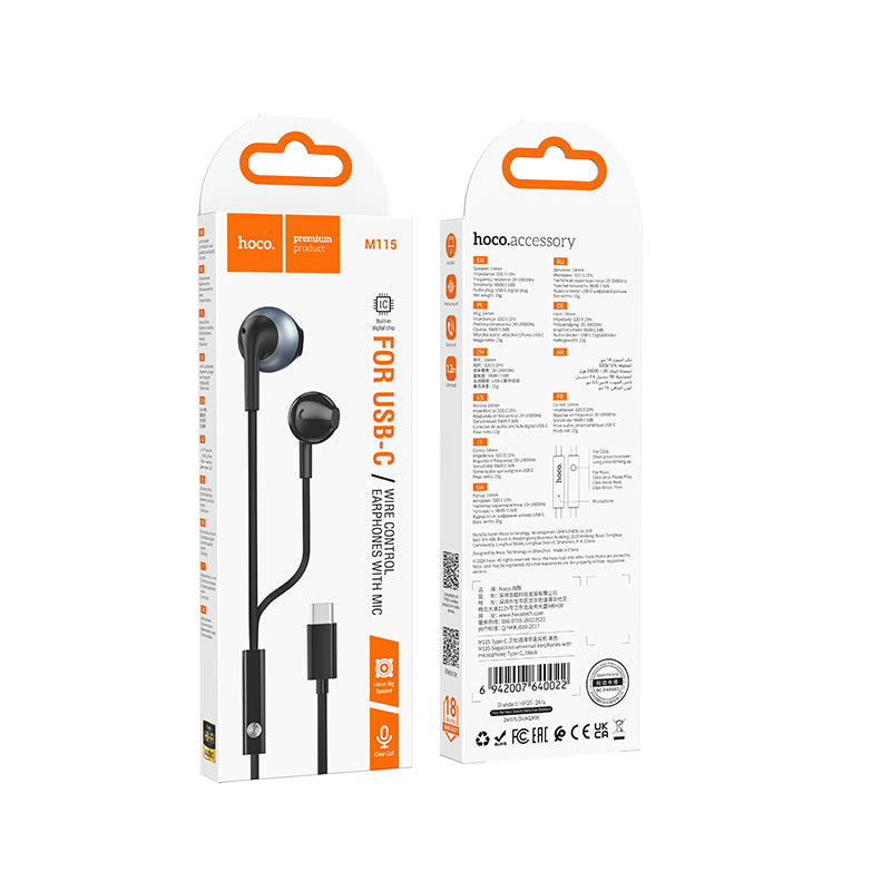 Hoco M115 heyrnartól / USB-C