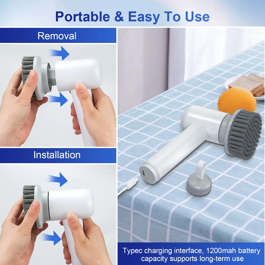 Þrifbursti m/ 6 toppum // FORPÖNTUN