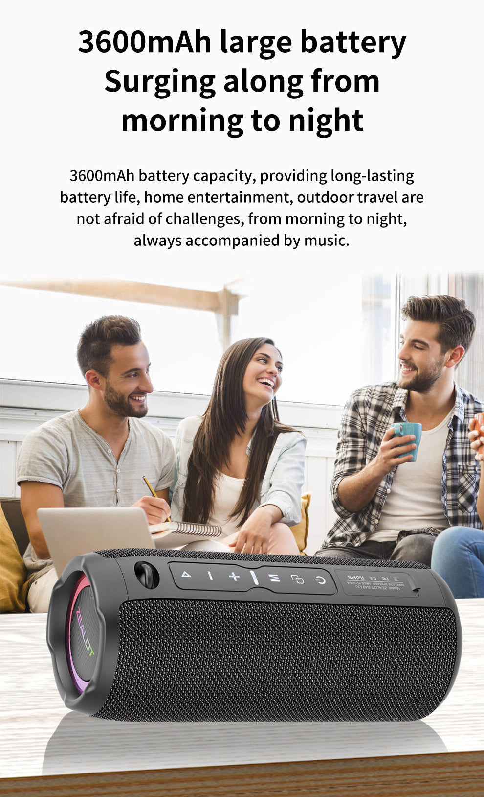 Zealot S49 PRO hátalari / 3 litir