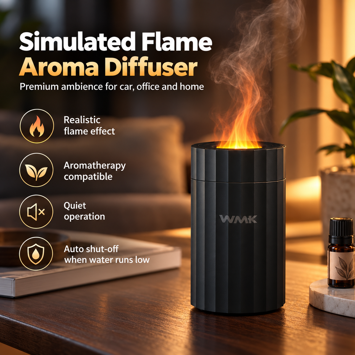 Mystic Flame raka & ilmolíulampi