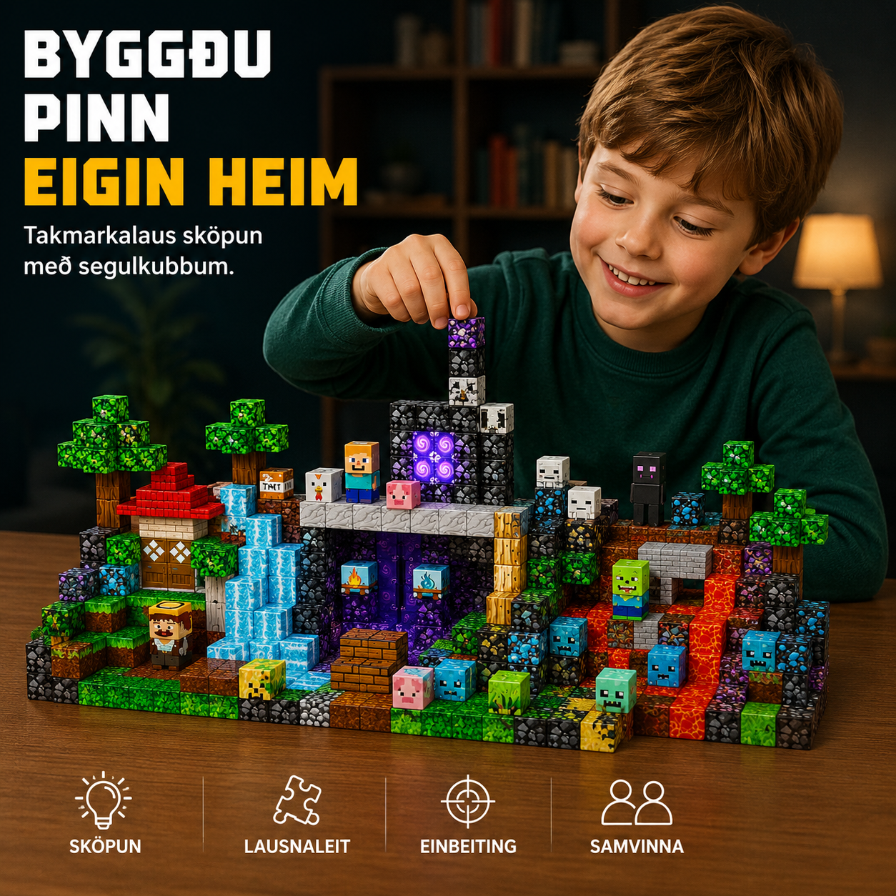 My World segulkubbar / 300 stk / Minecraft - Ghost portal