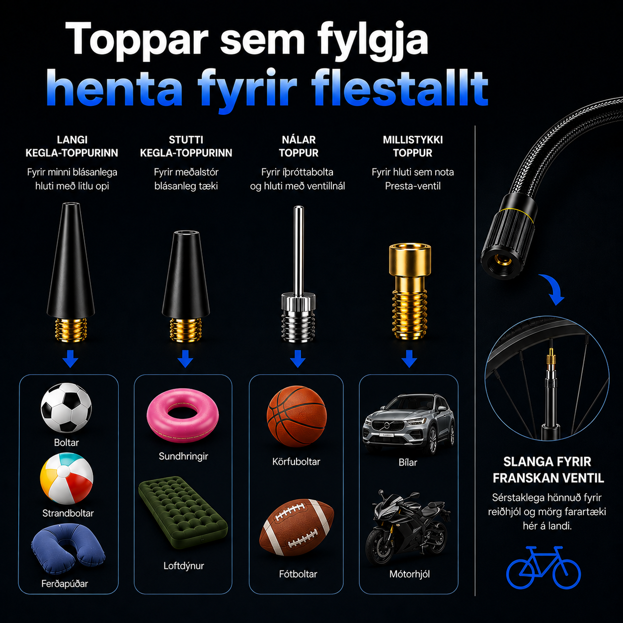 Snjall loftdæla 30L/min // FORPÖNTUN