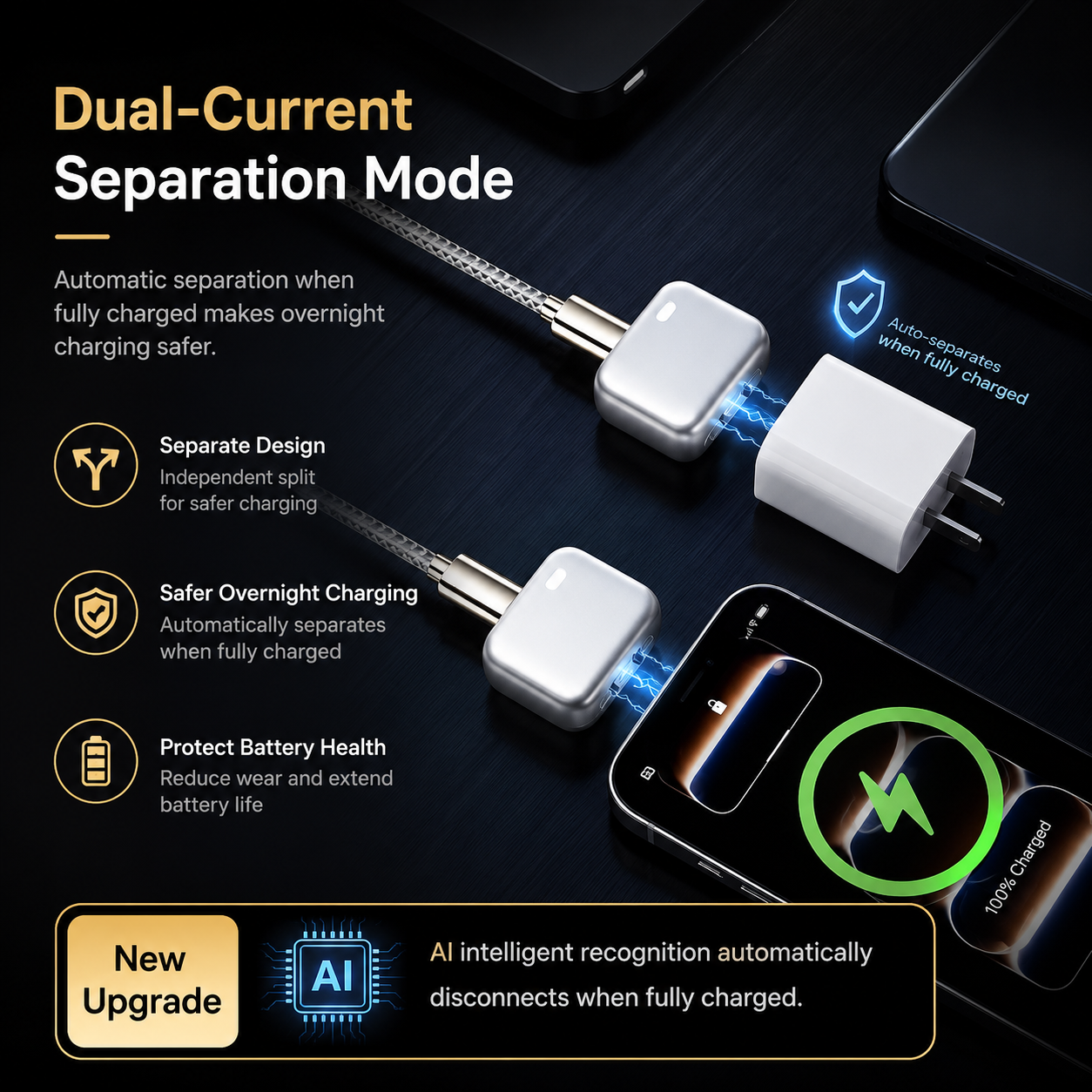 Snjall hleðslutæki m/ sjálfvirkri aftengingu 140W USB-C // FORPÖNTUN