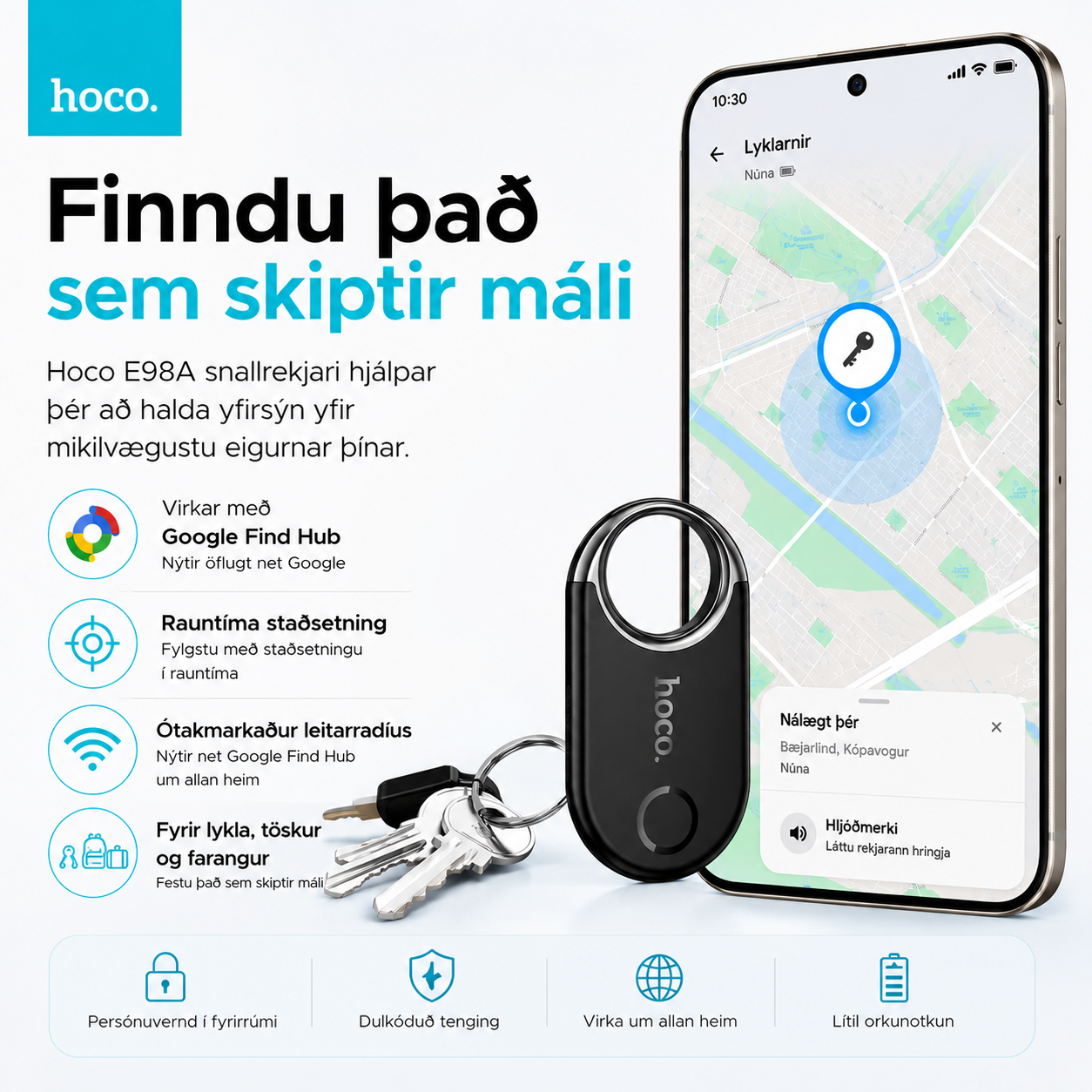 Hoco Smart Finder rekjari