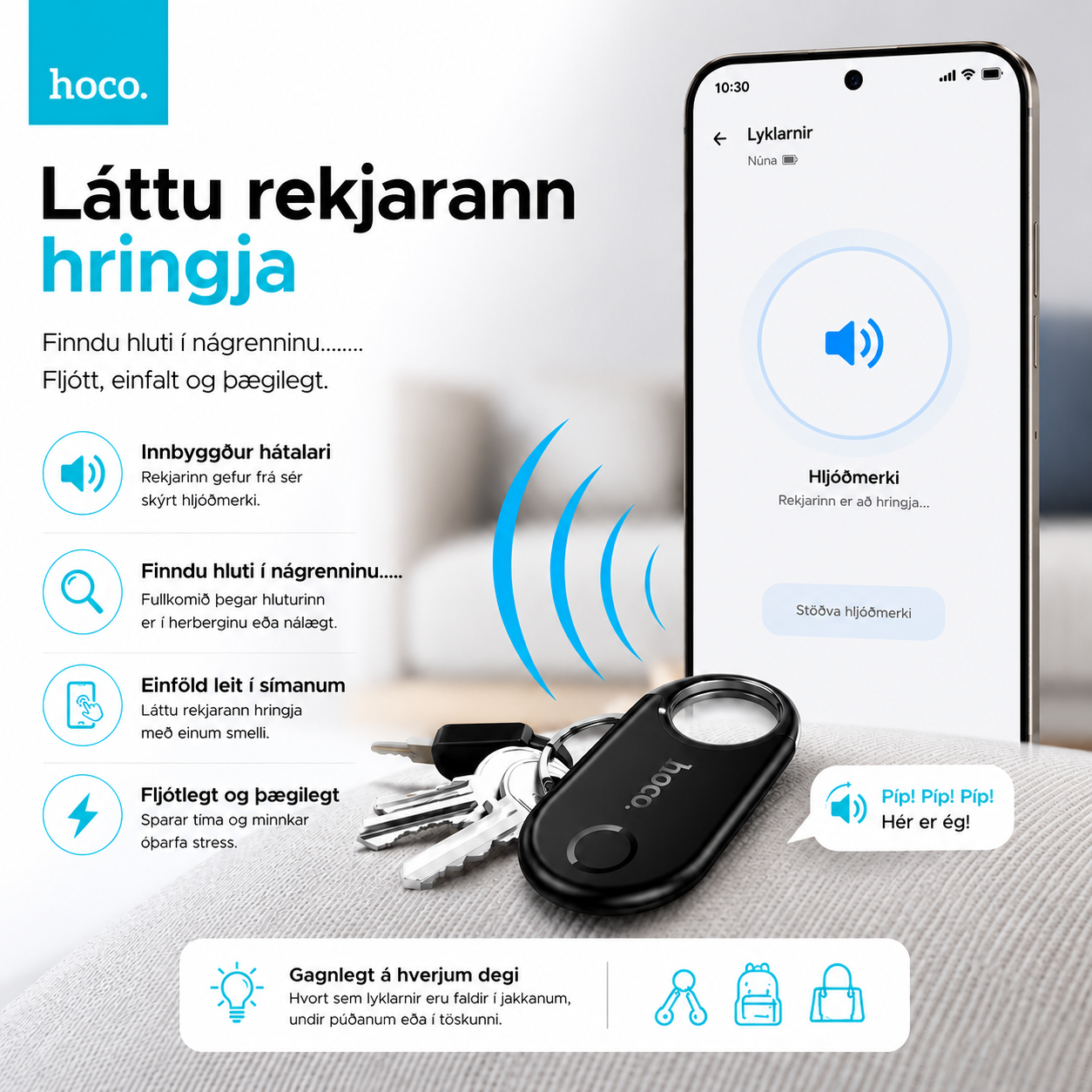 Hoco Smart Finder rekjari