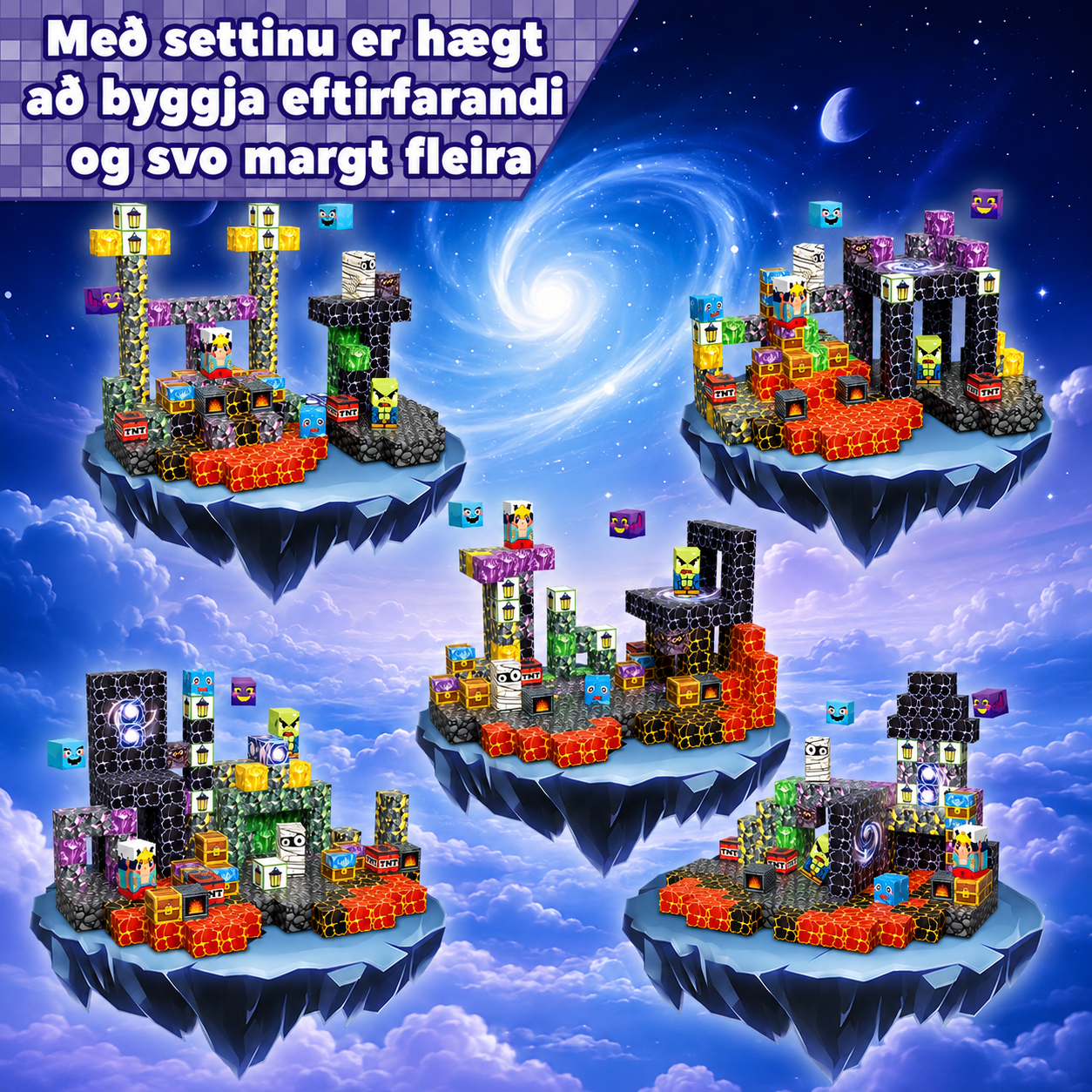 My World segulkubbar / 300 stk / Minecraft - Magma Cave