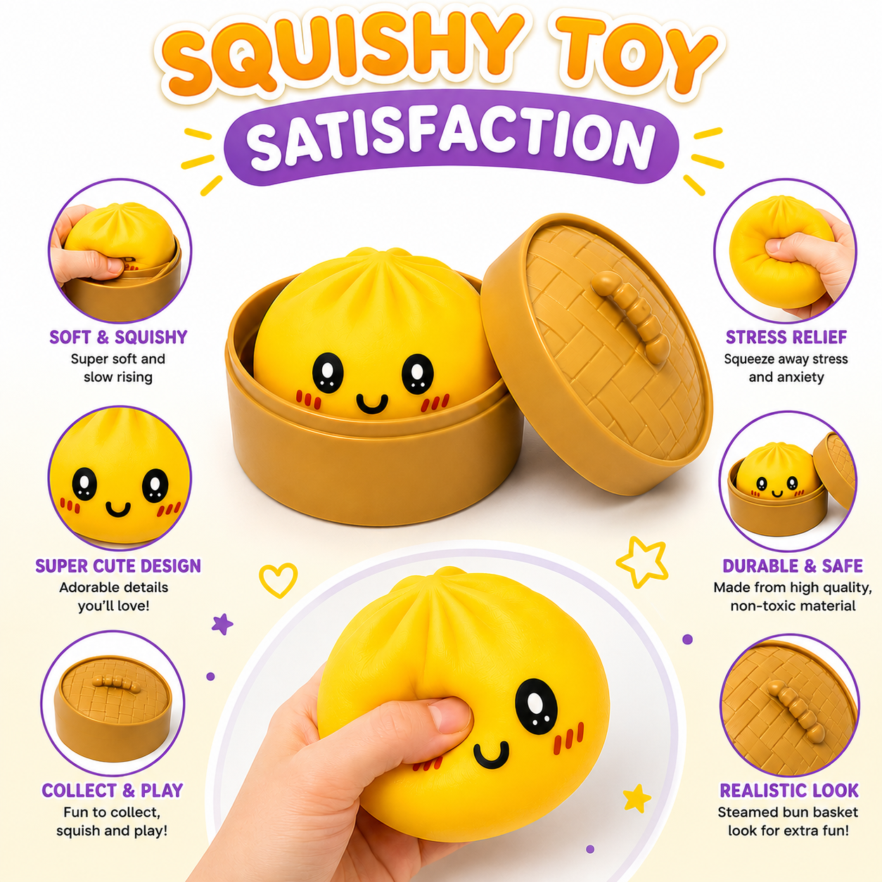 Squishy Bun / Sugar edition / Big version