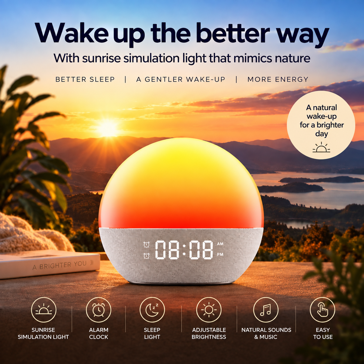 Sunrise vekjaraklukka