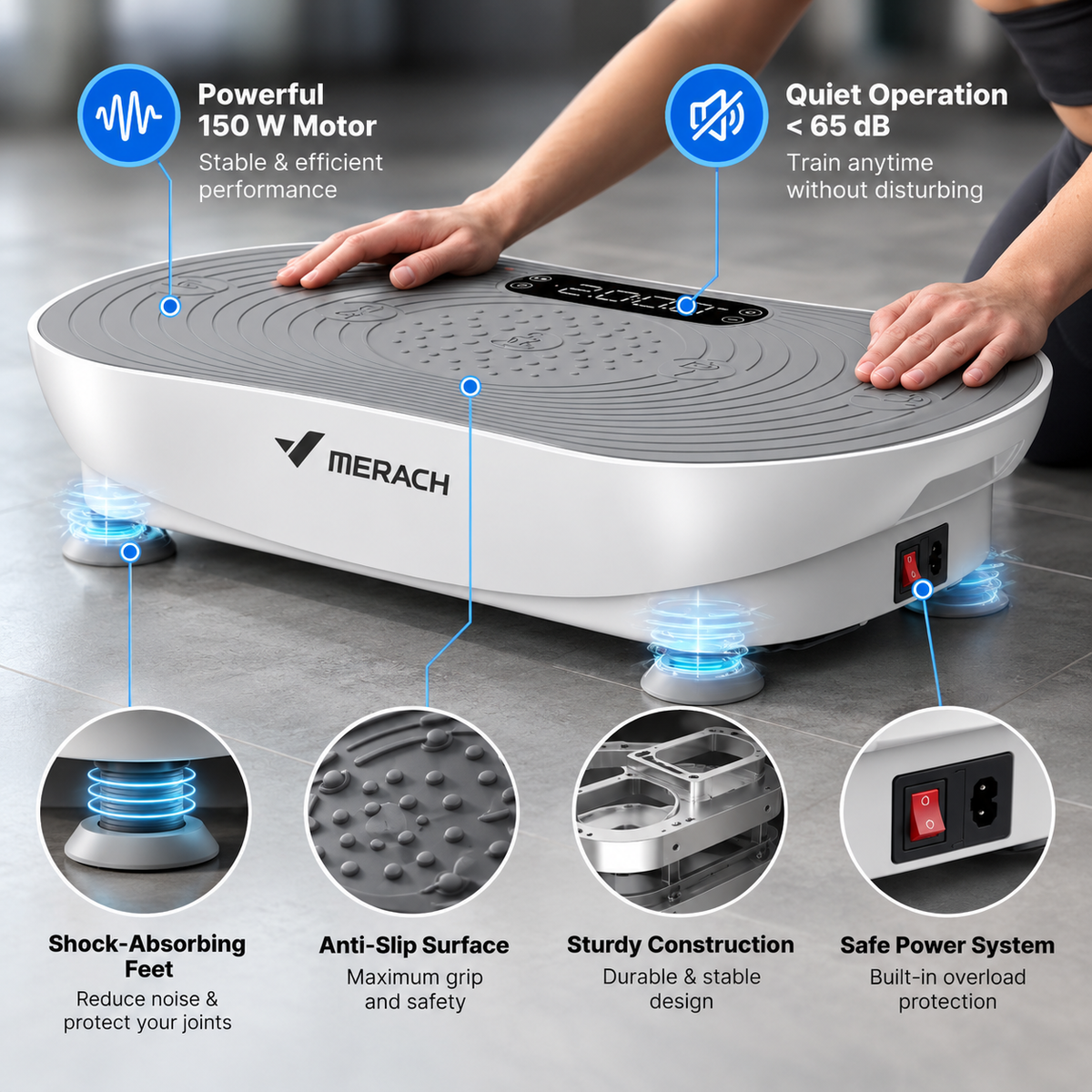 Merach Pro Vibration Plate // FORSÖLUVERÐ