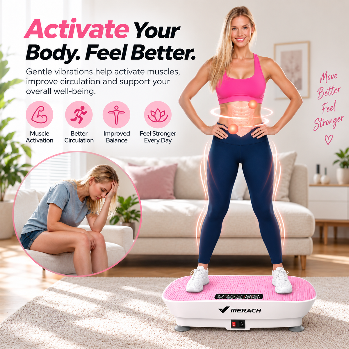 Merach V30 Vibration Plate // FORSÖLUVERÐ