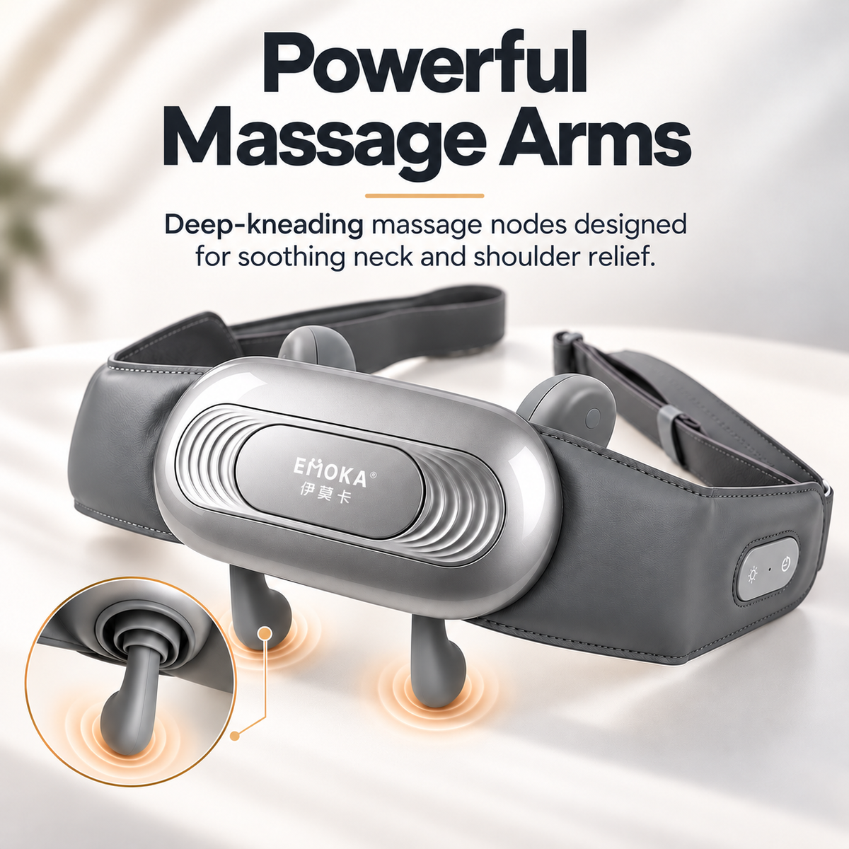 Emoka Shiatsu PRO nuddtæki m/ hitastýringu