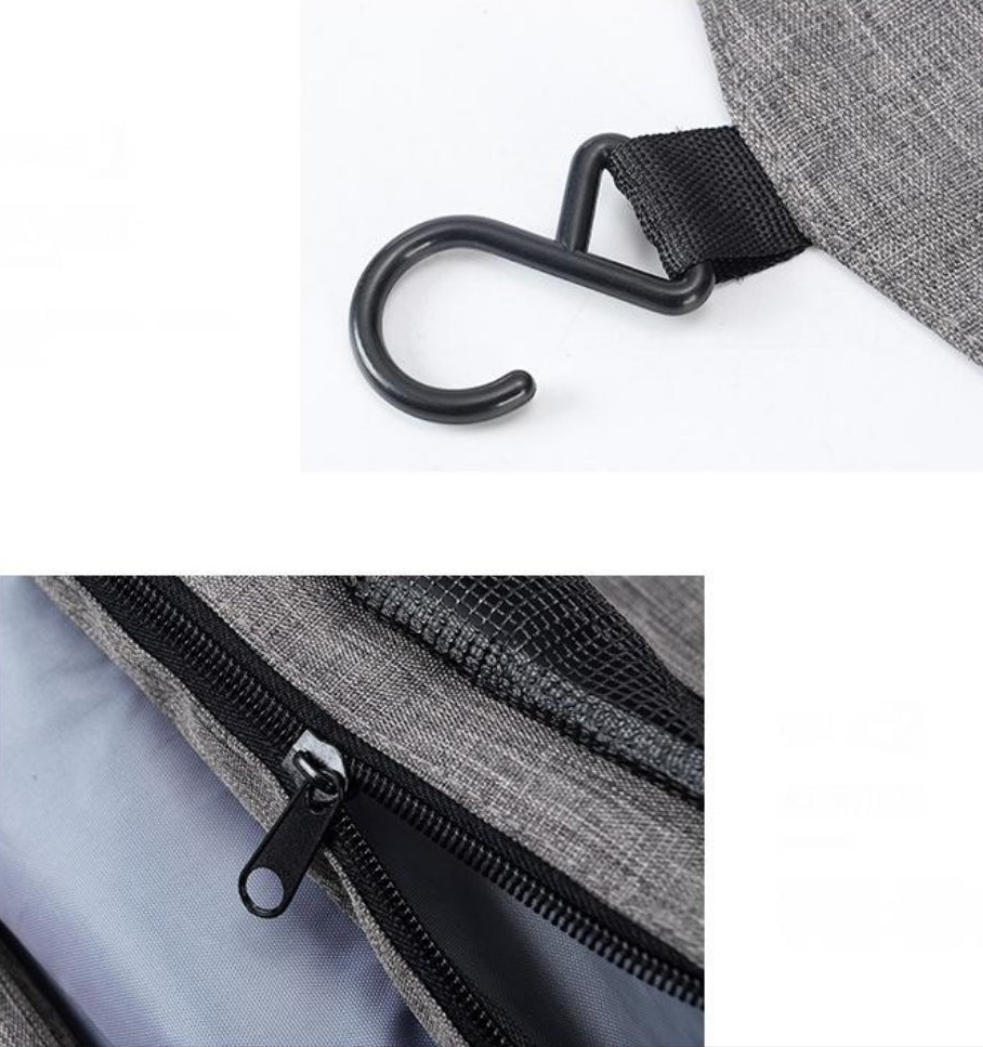 Snyrtitaska m/ tvöfaldri opnun // 4 litir