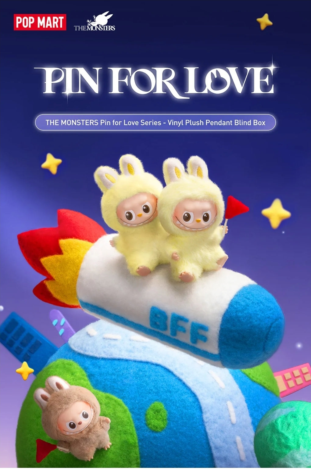 Labubu / The Monsters / Pin For Love blind box / A-M