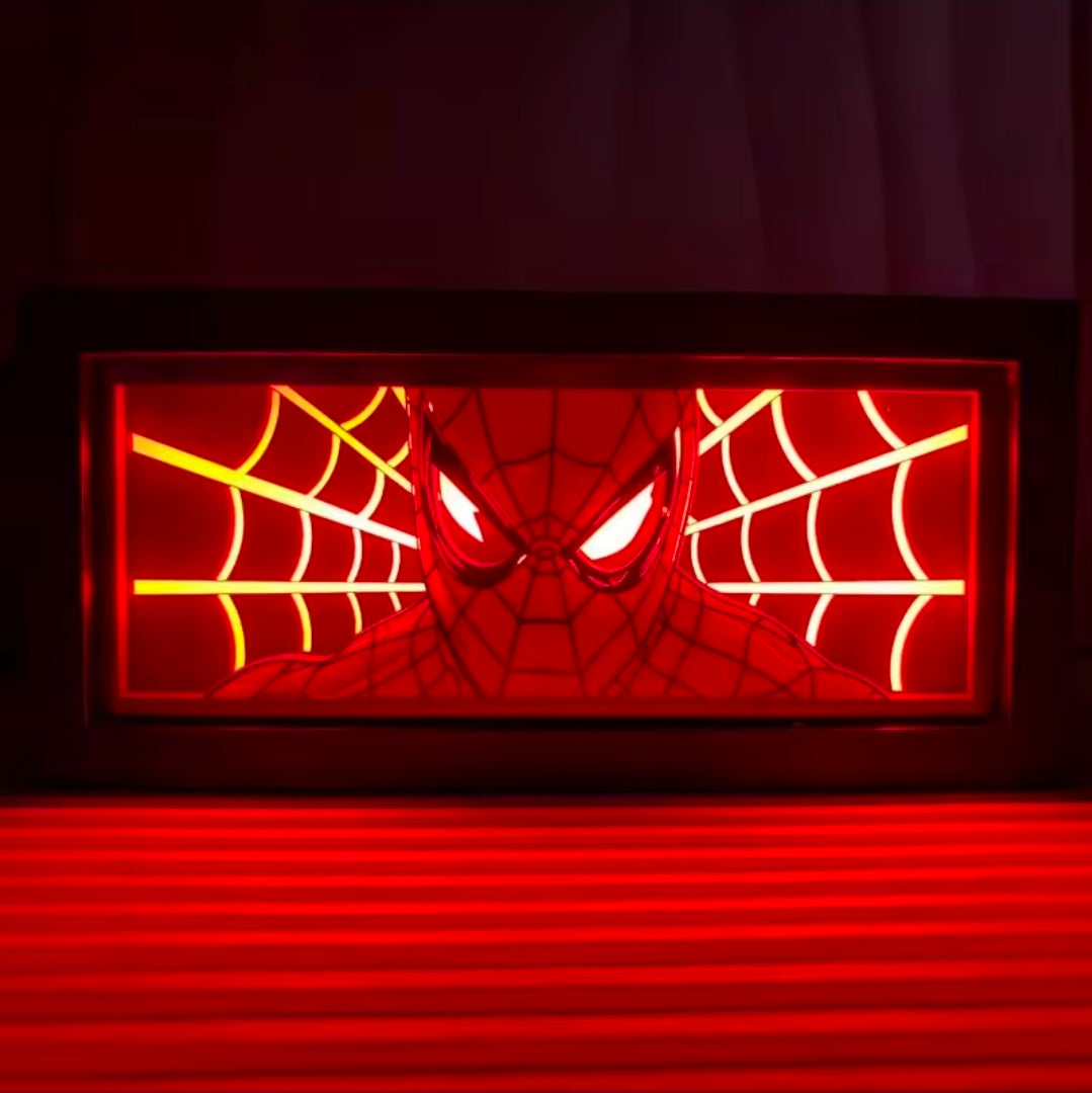Spiderman 3D LED ljósabox