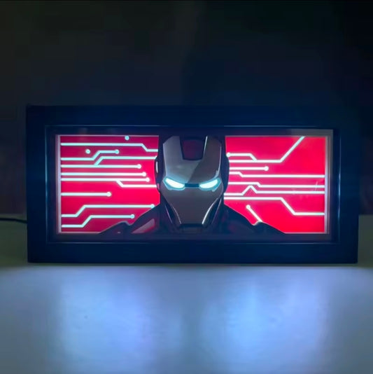Iron man 3D LED ljósabox