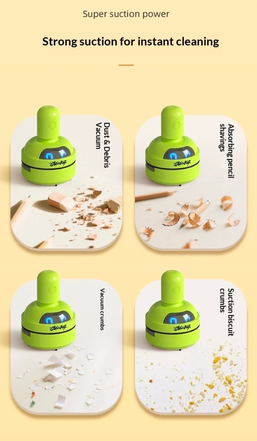 Skrifborðs ryksuga // FORPÖNTUN