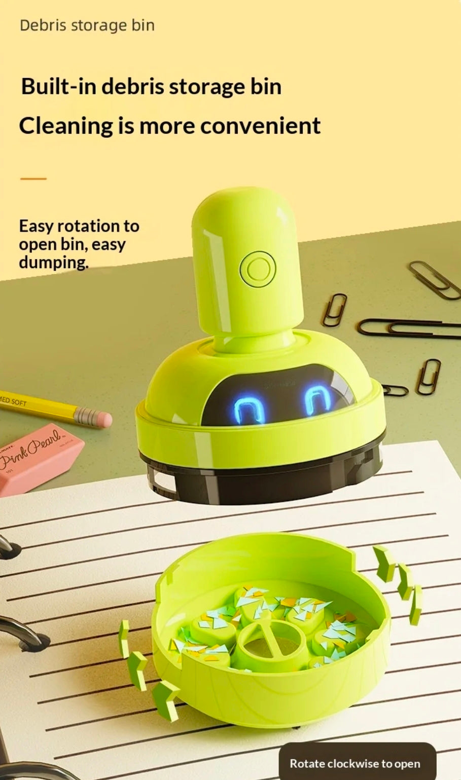 Skrifborðs ryksuga // FORPÖNTUN