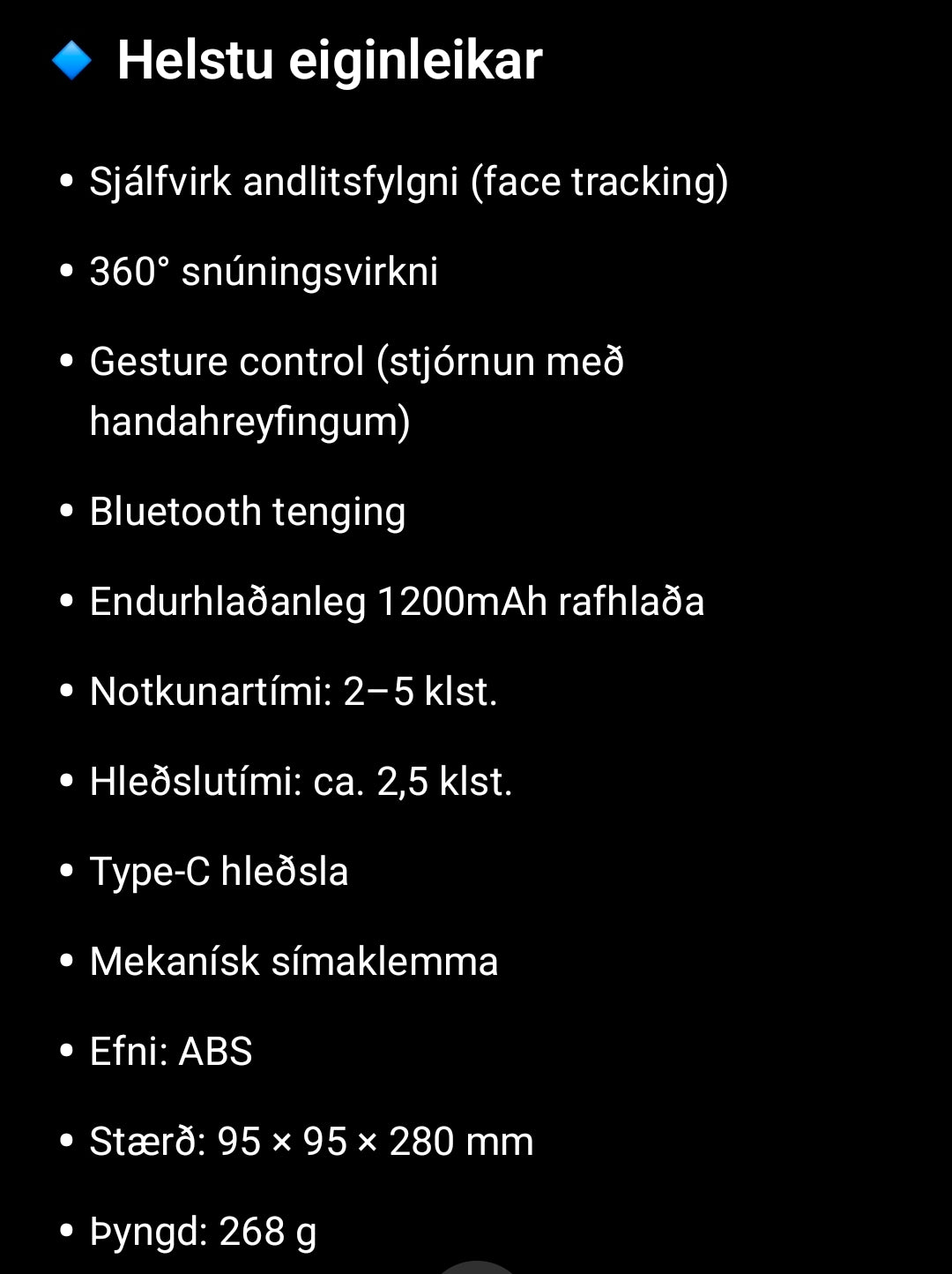 Proove Face Trace snjall símastandur
